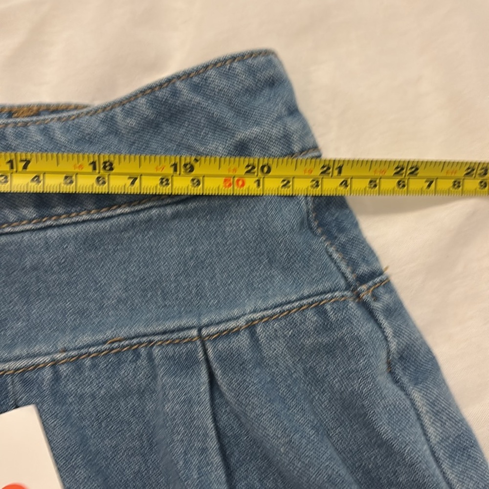 Cider jorts Jean shorts denim SZ 2X plus size baggy oversized light wash NWT - Picture 8 of 16